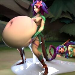 1futa centaur cumflation deer_taur explicitsquared female futa_on_female futataur horsecock horsecock_futanari inflation inflation league_of_legends lillia_(league_of_legends) neeko vaginal_penetration vaginal_penetration