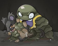 1boy 1girls alolan_form alolan_grimer alolan_rattata ass belly black_eyes brown_eyes buckteeth cave claws cum cum_in_pussy cum_inside erection fangs feet female feral fur furry goo grey_fur grimer interspecies male mammal multi_nipple nintendo nude open_mouth penetration penis pokemon pokemon_sm purple_tongue pussy rat rattata rodent sex size_difference slime slimefur smile spread_legs straight tail teeth tentacle tongue tongue_out vaginal_penetration video_games whiskers