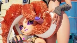 fuzzy_octoling glengrantsquid hairjob new_agent_3_(splatoon) octoling_rival smug splatoon tagme video