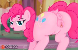 1girls 2016 animal_genitalia anus ass ass_focus big_ass big_butt bimbo blue_eyes bubble_ass bubble_butt butt_focus clitoris cutie_mark dat_ass earth_pony equine female friendship_is_magic fur godoffury hair horse long_hair looking_at_viewer looking_back mammal my_little_pony nude open_mouth pink_hair pinkie_pie_(mlp) pony presenting presenting_hindquarters pussy smile solo straight_hair