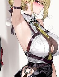 ai_generated armpits breasts evelyn_chevalier large_breasts zenless_zone_zero