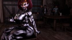 1girls 3d 3d_(artwork) 3d_model 3d_render alternate_costume alternate_outfit aquiline_nose athletic athletic_female big_ass big_breasts big_butt big_nose bikini bikini_bottom bikini_top black_body blue_lipstick breasts breath_of_the_wild brickhouse chrome dark-skinned_female diadem female gerudo green_eyes jiggle jiggling_ass justfrog-entertainment lipstick long_hair metallic_body muscular muscular_arms muscular_back muscular_female muscular_legs muscular_thighs naked naked_female nanomachines ponytail red_hair the_legend_of_zelda thick_thighs thighs thunder_thighs thunderthighs toned toned_female urbosa vein veins veiny veiny_muscles virt-a-mate virtamate