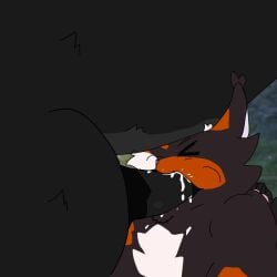 absurd_res animal_genitalia animal_penis anonymous_artist anthro anthro_on_feral anthro_penetrated big_penis black_body black_fur bodily_fluids calico_pattern cum cum_in_mouth cum_inside domestic_cat drinking drinking_cum duo equid equine equine_genitalia equine_penis feet felid feline felis feral feral_penetrating feral_penetrating_anthro foot_on_back fur genital_fluids genitals hi_res hollyleaf_(warriors) horse leaking_cum male male/male mammal oral oral_penetration pawpads penetration penis sex sol_(warriors) swallowing warriors_(book_series) zoophilia