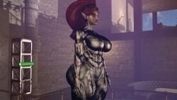 1girls 3d 3d_(artwork) 3d_model 3d_render alternate_costume alternate_outfit aquiline_nose athletic athletic_female big_ass big_breasts big_butt big_nose bikini bikini_bottom bikini_top black_body blue_lipstick breasts breath_of_the_wild brickhouse chrome dark-skinned_female diadem female gerudo green_eyes jiggle jiggling_ass justfrog-entertainment lipstick long_hair metallic_body muscular muscular_arms muscular_back muscular_female muscular_legs muscular_thighs naked naked_female nanomachines ponytail red_hair the_legend_of_zelda thick_thighs thighs thunder_thighs thunderthighs toned toned_female urbosa vein veins veiny veiny_muscles virt-a-mate virtamate