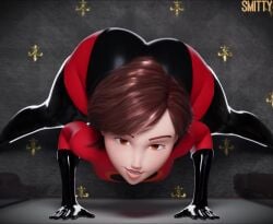 3d 3d_animation animated ass_shake big_ass elastigirl helen_parr high-angle_view smitty34 tagme the_incredibles thick_thighs twerking video