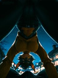 1boy1girl 1girls 69 69_position ai_generated ass ass_focus doberman doggy_style female furry furry_ears furry_female hentai male mature_female original_character pov srodskiy tagme vulgar