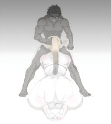 1boy 1boy1girl 1elf 1girls 1orc 2025 2d adopted_son angry_expression blonde_female dark-skinned_male dark_penis dark_skin dubious_consent ears_down elf elf_and_orc elf_ears elf_female elf_queen fantasy fellatio female femsub forced forced_oral grabbing_head grabbing_neck grabbing_partner holding_another's_head holding_head interracial interspecies large_breasts light-skinned_female light_skin looking_at_penis male male/female maledom muscular muscular_body muscular_legs muscular_male nude_male nude_male_partially_clothed_female oral oral_sex orc_on_elf original original_characters partially_clothed_female partially_clothed_female_nude_male penis questionable_consent rape simple simple_coloring simple_shading soraoraora sucking veins_on_dick veiny_penis wide_eyed work_in_progress