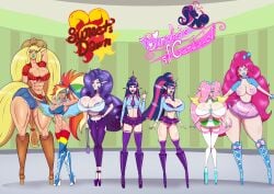 absurd_res applejack_(mlp) asian big_breasts big_lips bimbo bimbo_lips bimbofication bimbofied blonde_hair blue_lipstick bottom_heavy bradtanker3 brain_pop breasts busty cake cleavage drool drooling empty_eyes english_text equestria_girls female female_focus female_only fluttershy_(mlp) friendship_is_magic fully_clothed giant_breasts gigantic_ass gigantic_breasts hasbro heels hi_res high_heel_boots high_heels highres huge_ass huge_breasts huge_lips humanized hyper hyper_bimbo hyper_breasts implants large_breasts lingerie lipstick long_eyelashes long_fingernails makeup massive_breasts midriff my_little_pony navel pink_hair pinkie_pie_(eg) pinkie_pie_(mlp) plastic_surgery platform_heels pointy_ears rainbow_dash_(mlp) rainbow_hair rainbow_lipstick rainbow_makeup rainbow_thigh_highs rarity_(eg) rarity_(mlp) revealing_clothed round_breasts sci-twi slanted_eyes slut_collar smooth_skin solo straight_hair text thick_lips thick_thighs thigh_expansion thighhighs tongue_out top_heavy transformation transformation_sequence twilight_sparkle_(mlp) twins wedge_heels wide_hips