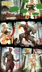 1boy 1boy1girl 1girls 1monster ai_assisted ai_generated big_breasts blonde_hair bokoblin boots braided_hair breasts_out collar comic completely_nude crystal_lewdart dark-skinned_male disappearing_clothes elf elf_ears elf_female english_text enormous_breasts explosion female ganondorf ganondorf_(tears_of_the_kingdom) green_eyes hairy_pussy heavy_breasts hips huge_breasts huge_hips huge_thighs intimidated large_breasts magic male massive_breasts monster muscular muscular_male naked nintendo princess_zelda pussy short_hair smug smug_face surprise surprised text the_legend_of_zelda torn_clothes zelda_(breath_of_the_wild) zelda_(tears_of_the_kingdom)