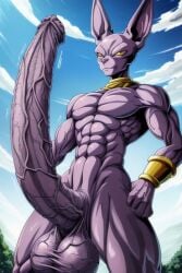 abs ai_generated anthro balls beerus big_balls big_penis cat_humanoid cock cocky69 dragon_ball dragon_ball_super erect_penis erection excessive_size god_of_destruction hard_cock hyper_penis long_penis male male_only muscles muscular muscular_anthro muscular_male pecs pectorals penis purple_skin testicles veins veiny veiny_arms veiny_balls veiny_legs veiny_penis veiny_testicles