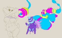 anthro anus ass big_breasts big_butt birth breasts clone deltarune duo female female/female hi_res likasomboody nipples overweight overweight_female puffy_anus puffy_nipples slightly_chubby thick_thighs toriel transformation undertale_(series) vaginal_birth werewire