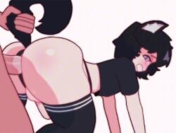 1boy 1femboy 2boys anal anal_sex animated ass_jiggle big_ass doggy_style femboy furry furry_femboy furry_tail gay hurt_expression jiggling_ass looking_back male original_character rough_sex sound sound_edit sound_effects tagme thighhighs video vyralart yaoi