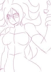android_21 android_21_(human) dragon_ball_(series) dragon_ball_fighterz dragon_ball_super dragon_ball_super_super_hero sketch video_game_character video_games vomi_(dragon_ball) yamidanight