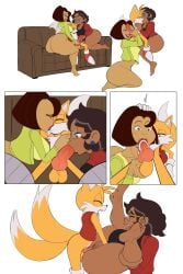 animal_genitalia anthro_on_human anthro_penetrating big_ass big_breasts camila_noceda crossover cum_in_mouth disney eastern_and_western_character fox hereapathy kissing knot sonic_(series) tagme tails tails_the_fox the_owl_house the_proud_family trudy_proud vaginal_penetration