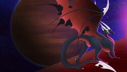 16:9 4k absurd_res activision ass black_body black_scales blade corrupt_cynder cynder dragon female feral genitals hi_res horn looking_at_viewer looking_back looking_back_at_viewer membrane_(anatomy) membranous_wings microsoft mythological_creature mythological_scalie mythology pussy scales scalie skyebold solo spyro_the_dragon star tail tail_blade the_legend_of_spyro weapon_tail widescreen wings xbox_game_studios