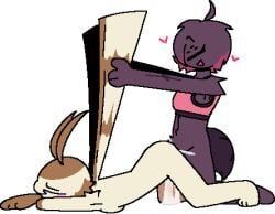1dickgirl 1futa 1girls abysmalcha0s anthro arachnid arachnid_humanoid bottomless clothed clothing cum cum_inside doggy_style female furry futanari intersex luz_(superbharm0ny) moth moth_girl oc original original_character self_upload spider spider_girl superbharm0ny topwear trans_woman transfem wings