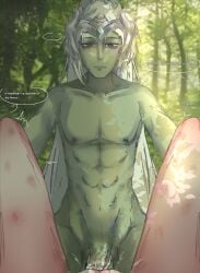 1boy 1girls adult blush cookie_run cookie_run_kingdom costume female forest fucked fucked_silly guardian hickey hickey_marks kuudere male missionary missionary_position penis precum presenting_pussy pussy straight wind_archer_cookie y/n y/n_(your_name) your_character_here