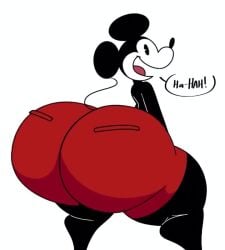 animated black_body breathotter cartoon cartoony clap clapping_ass clapping_cheeks disney furry laughing looking_back mickey_mouse mouse mouse_ears mouse_tail plap plap_(sound) red_pants silly sound sound_edit sound_effects tagme thiccey_mouse toony twerking video voice_acted walt_disney walt_disney_animation_studios