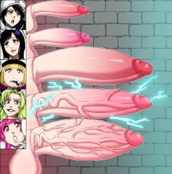 1boy 4futas balls bambietta_basterbine big_balls big_penis bleach bleach:_the_thousand-year_blood_war candice_catnipp erect erect_penis femboy futa_chart futa_focus futa_only futanari giselle_gewelle intersex light-skinned_futa liltotto_lamperd male meninas_mcallon multiple_futa multiple_penises otoko_no_ko overnsfw penis penis_chart penis_size_chart quincy_(bleach) sternritter tagme testicles twitter_link vein veiny_penis