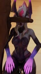 3d aisloppytoppy bbc big_black_cock big_dom_small_sub big_penis blacked cant_see_the_haters cum cum_drip cum_dripping_from_penis evelynn futa_is_smaller futanari futasub league_of_legends male_is_bigger naked naked_female naked_male penis small_penis