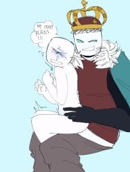1boy 1girls block_tales bulge cockwarming cruel_king_(block_tales) female male player_v roblox roblox_game robloxian self_upload stomach_bulge tagme y/n