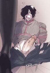 anthro arms_tied ball_gag bear big_penis black_hair bondage bondage bound bunny_(milkbearbunny) clothing duo faceless_character faceless_female female footwear fur gag gagged genital_piercing genitals hair hands_behind_back hi_res high_heels humanoid_genitalia humanoid_penis male male/female male_focus mammal milkbearbunny muzzle_(object) muzzle_gag muzzled penis penis_piercing piercing restraints rope rope_bondage rope_harness shoes spread_legs spreading submissive submissive_anthro submissive_male sweater topwear white_body white_fur