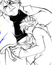 2boys darkpenguin eric_cartman kenny_mccormick male monochrome oral penis south_park tagme yaoi