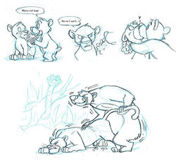 anthro bagheera baloo bbcat disney feral_on_feral first_porn_of_franchise furry jungle_cubs kaa literature male_only monochrome penis public_domain rough_sketch sketch the_jungle_book