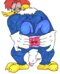 anthro furry goatse male_only meme tagme the_woody_woodpecker_show woody_woodpecker