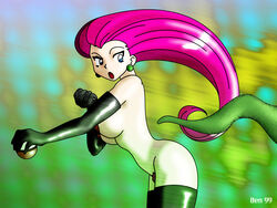 1990s 1999 20th_century ben_(artist) female human jessie_(pokemon) nintendo pokemon team_rocket tentacle unshaved_pussy