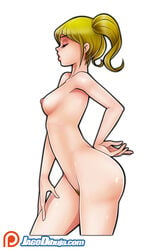 1girls ass bare_shoulders belly blonde_hair breasts cartoon_network closed_eyes dee_dee_(dexter's_laboratory) dexter's_laboratory female female_only hips jago_dibuja large_breasts legs long_hair nipples sideboob solo thighs tied_hair topless twintails