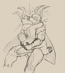 2016 2_toes 4_fingers antennae anthro arthropod ass ass_grab balls big_penis blush brothers closed_eyes daftpatriot duo erection fur hand_on_ass heart hi_res humanoid_penis insect_wings insects kissing male moth nude open_mouth penis sibling simple_background size_difference sketch smile surprise_kiss surprised toes tongue uncut wings yaoi