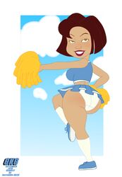 ass big_ass big_butt bottom_heavy bubble_butt cheerleader disney female female_only gkg large_ass looking_at_viewer looking_back milf panties redbone solo the_proud_family thick_ass thick_thighs trudy_proud upskirt