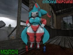 3d 3d_(artwork) angry anthro anthropomorphic blue_pikmin bulborb commission commission_art female grouchy grumble grumpy jirachi kabalmystic_(style) legendary_pokemon mad march march_(month) mythical_pokemon novaneptune4 panko panko_(jirachi) pikmin pikmin_(species) pokemon pokemon_(species) postcard rain raining rainy red_and_blue_jirachi red_pikmin sfm source_filmmaker sourcefilmmaker stubborn