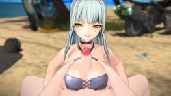 1boy 1girl1boy 1girls 3d 3d_animation animated beach big_breasts bikini facelesstrigger girls'_frontline girls'_frontline_2:_exilium hk416_(girls'_frontline) klukai_(cerulean_breaker)_(girls'_frontline_2) klukai_(girls'_frontline_2) large_breasts lecheryamoreva light-skinned_female light-skinned_male light_skin male_pov nude nude_male official_alternate_costume paizuri paizuri_under_clothes pov sound swimsuit tagme titjob video