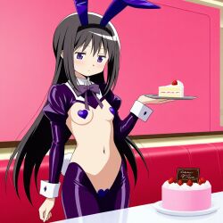 ai_generated akemi_homura expressionless female kuudere long_hair puella_magi_madoka_magica purple_eyes