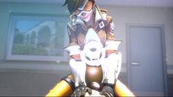 3d animated blizzard_entertainment no_sound overwatch penis riding rubbing smile source_filmmaker straight tracer tsarchasmsfm video_game video