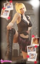 3d blonde_hair busty emilie_de_rochefort female female_focus female_only hourglass_figure long_hair makeup pinkmilkshake tagme tekken tekken_8 wide_hips