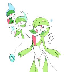 1boy 3_fingers balls black_pupils blush bodily_fluids censor_bar censored cheek_tuft chest_spike clenched_teeth dawn_stone evolution evolution_(transformation) evolution_stone evolutionary_stone eyebrows facial_tuft fingers gallade gardevoir gender_symbol generation_3_pokemon generation_4_pokemon genitals glistening glistening_hair green_body green_hair green_skin hair looking_at_viewer male male_gardevoir male_only male_symbol mopan multicolored_body multicolored_skin narrowed_eyes navel nintendo noseless penis pink_areolae pink_eyes pokémon_(species) pokemon pokemon_(species) pseudo_clothing pupils short_hair simple_background small_balls small_penis solo solo_male spikes spikes_(anatomy) standing sweat sweatdrop symbol tears transformation transformation_sequence tuft two_tone_body two_tone_skin white_background white_body white_skin