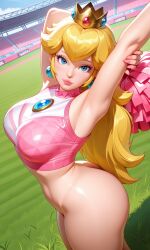princess peach from mario (series) by myaicrush