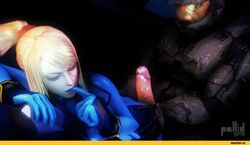 1boy 1girls 3d animated ass blonde_hair blue_eyes buttjob crossover crossover_pairing female halo halo_(series) human john-117 long_hair male master_chief metroid nintendo pallidsfm penis ponytail samus_aran sex source_filmmaker straight teasing tied_hair zero_suit zero_suit_samus