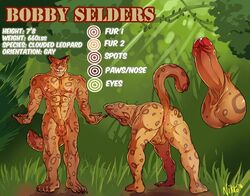 1boy 4_fingers 4_toes abs anthro anus armpit_hair armpits ass backsack balls bent_over biceps big_balls brown_claws brown_fur captain_nikko claws clouded_leopard erection feline flaccid fur grass green_eyes humanoid_penis inviting jungle male male_only mammal model_sheet multicolored_fur muscular naughty_face nipples nude orange_fur partially_retracted_foreskin pawpads pecs penis perineum pink_nipples pink_nose plantigrade presenting presenting_hindquarters solo spots spotted_fur standing tan_fur toe_claws toes two_tone_fur uncut