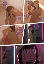 anus ass bbw beard black_hair blizzard_entertainment blush breasts brown_eyes brown_hair chest comic d.va dialogue door female glasses hanzo hanzo_shimada male mei_(overwatch) night nipples no_bra nude open_mouth overwatch overwatch_2 pink_nipples pussy shaved_pussy short_hair shower showering sillygirl sinner sinner_comics tagme tattoo text thick video_games