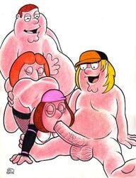 chris_griffin cunnilingus family_guy fellatio female foursome from_behind glasses human incest lois_griffin male meg_griffin oral peter_griffin rob_durham