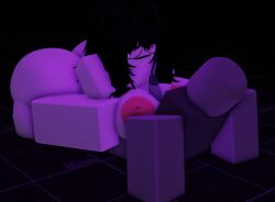 1boy 1girls 3d artist_request ass big_ass big_breasts big_penis black_hair boobjob breast_grab breast_squish breasts cum cumming female male penis roblox robloxian source_request tagme white_skin