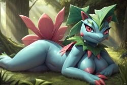 ai ai_generated holidayking ivysaur pokemon pokemon_(species) pokemorph