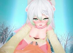 1boy 1girls 3d animal_ears animated blush bottomless braid breasts breasts_out clothed clothed_female clothed_female_nude_male clothed_sex clothing cowgirl_position duo exposed_breasts female ferret_girl geministarsign green_eyes green_highlights hands_on_thighs hat indie_virtual_youtuber jumngee jungee koikatsu laimu legs_apart lime long_hair long_sleeves looking_at_viewer loop male medium_breasts moaning nipples no_panties nude_male off_shoulder on_top open_clothes open_mouth open_shirt outdoors outside penetration penis pink_thighhighs pov pussy scarf sex shorter_than_30_seconds snow sound spread_legs straddling sweater thick_thighs thighhighs thighs uncensored vaginal_penetration video virtual_youtuber vtuber white_hair wide_hips winter_clothes