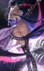 1girls acheron_(honkai:_star_rail) breasts female female_only honkai:_star_rail nude nude_female swimsuit tagme voluptuous zumi zumi_(zumidraws)