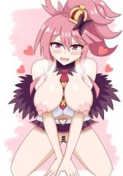 breasts disgaea disgaea_5 exposed_breasts exposed_pussy large_breasts maniwasuiren nippon_ichi_software pussy seraphina_(disgaea)