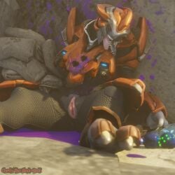 3d blood cheshii_(artist) corpse dead female female_only guro sangheili snuff solo solo_female torn_clothes vagina